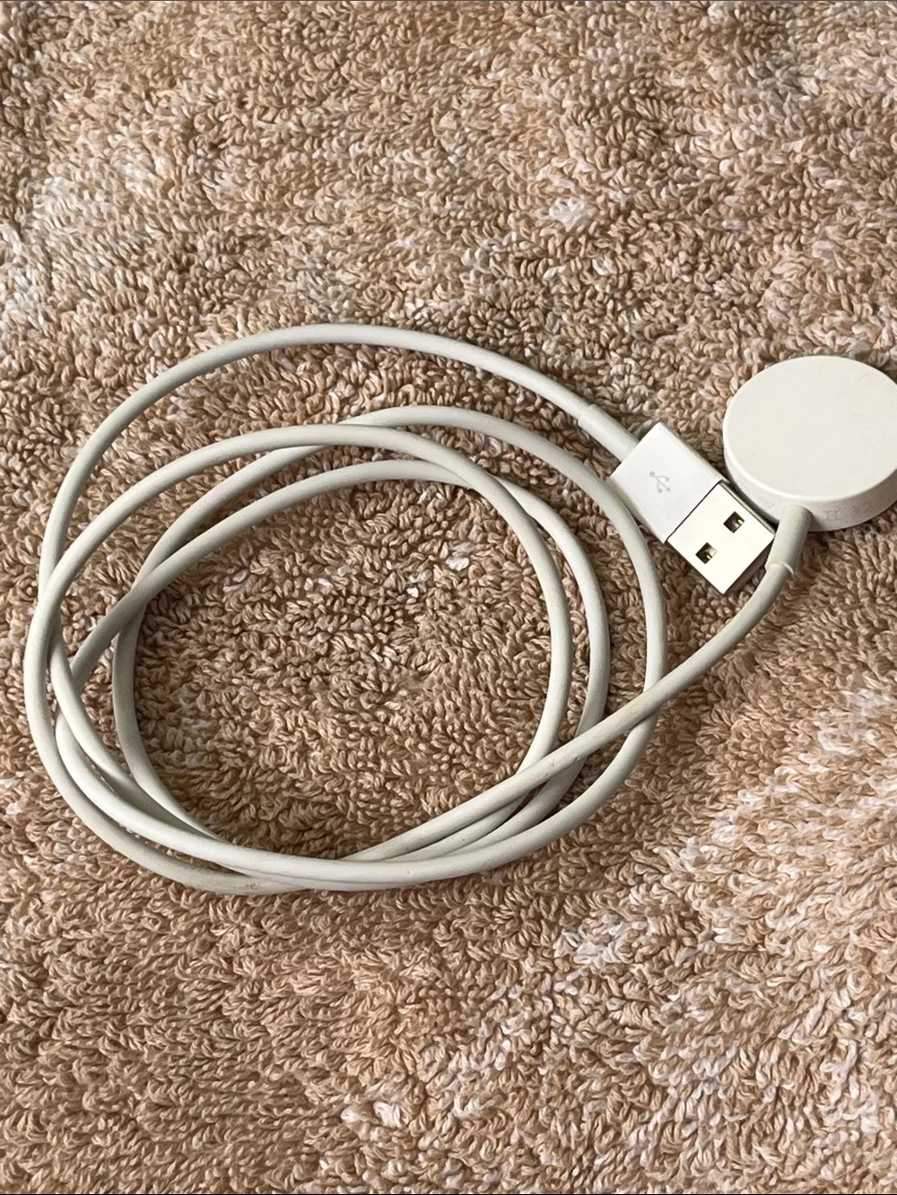 Apple Magnetic Watch Charger Cable - White USB-A